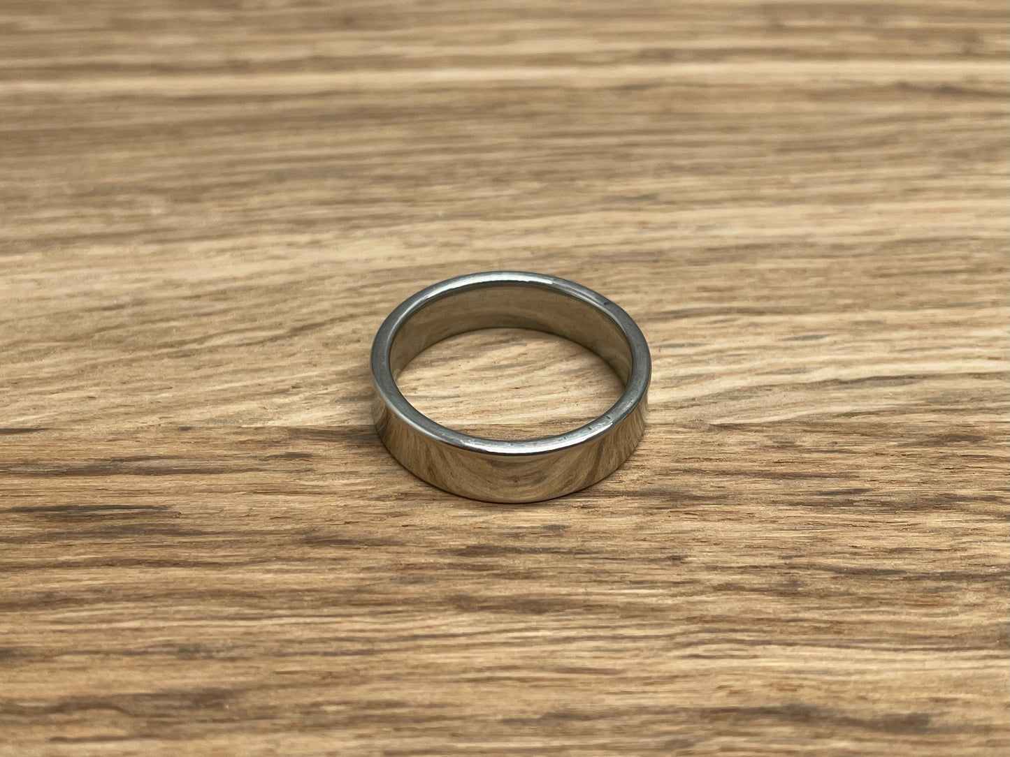 glatter Ring 6mm aus Edelstahl